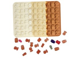 Molde silicona 60 mini animalitos de cuentos 